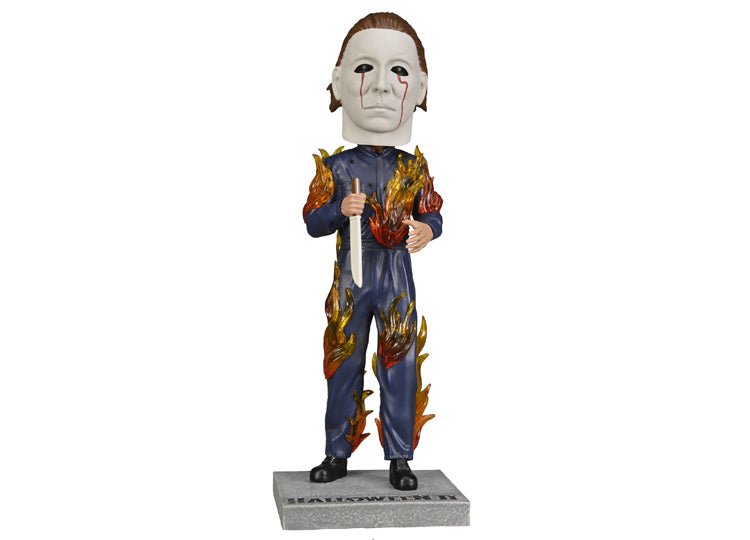 NECA Michael Myers Halloween II Head Knocker – On Fire Horror Bobblehead - JP's Horror
