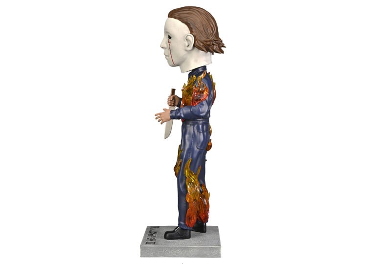 NECA Michael Myers Halloween II Head Knocker – On Fire Horror Bobblehead - JP's Horror