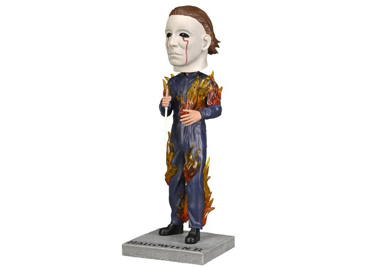 NECA Michael Myers Halloween II Head Knocker – On Fire Horror Bobblehead - JP's Horror