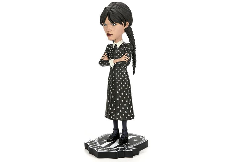 NECA Wednesday Addams Head Knocker – Netflix Series Horror Bobblehead - JP's Horror