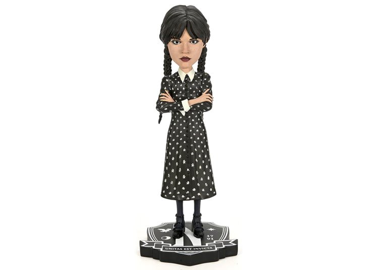 NECA Wednesday Addams Head Knocker – Netflix Series Horror Bobblehead - JP's Horror