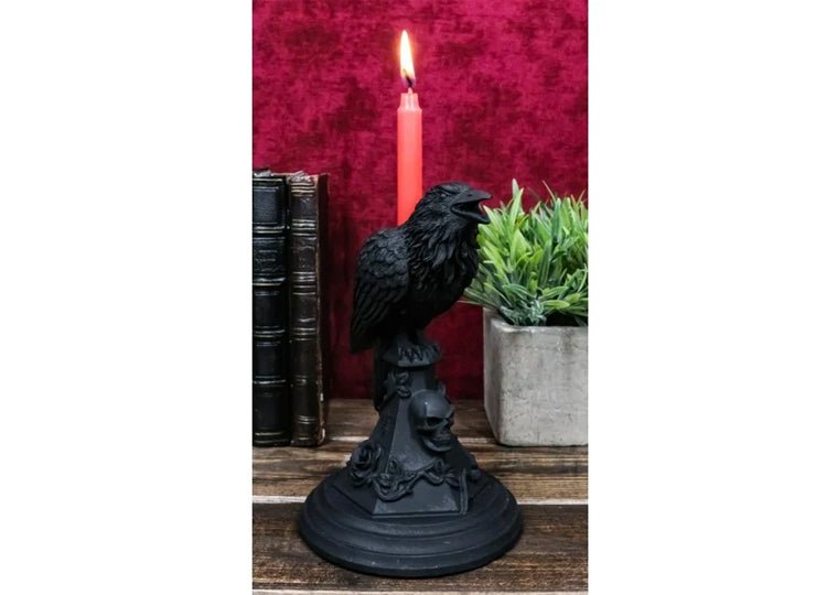 Poe's Raven Candleholder - JP's Horror