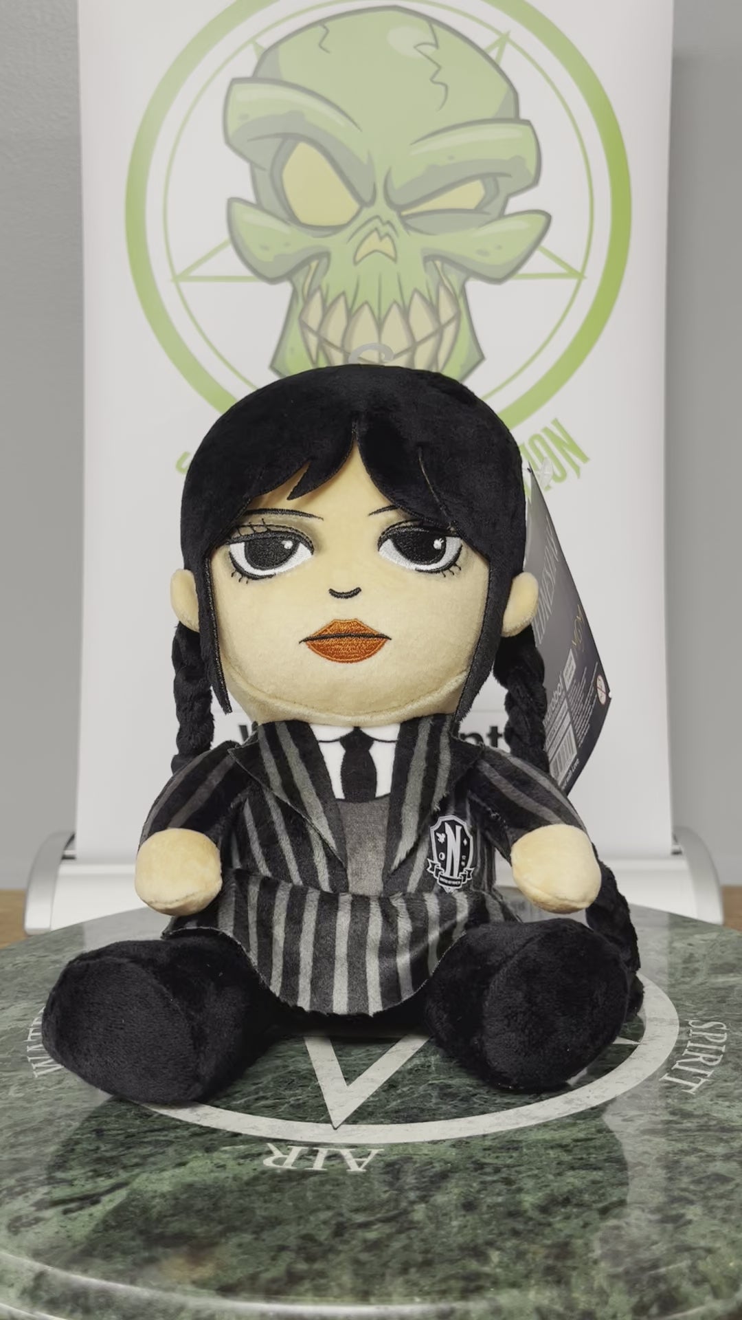 Wednesday Phunny Plush - Wednesday Video 7 - JPs Horror Collection