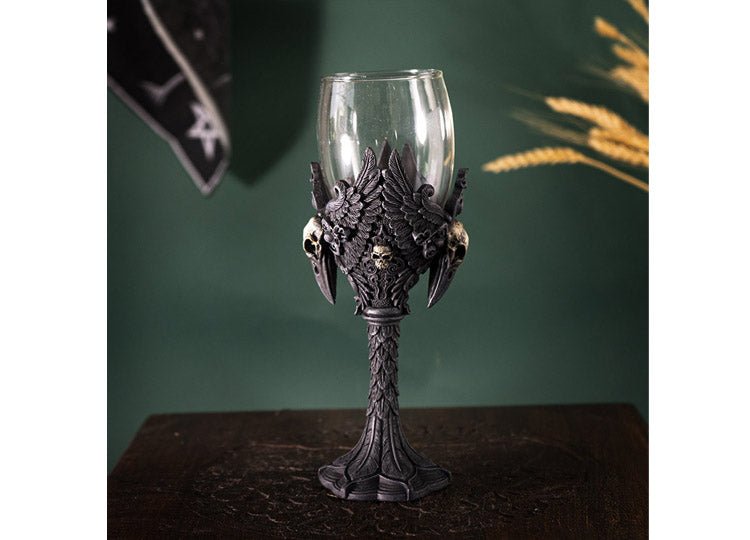 Raven Glass Goblet - JP's Horror