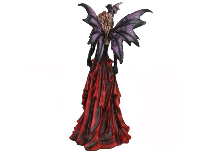 Red Dress Fairy With Dragon - JP's Horror
