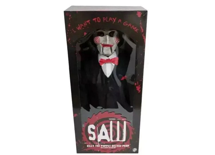 Saw - Billy The Puppet Deluxe Prop w/Sound and Motion - JP's Horror