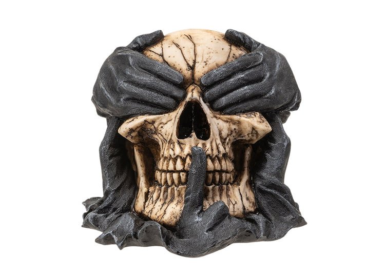 See Hear Speak No Evil Skull - JP's Horror