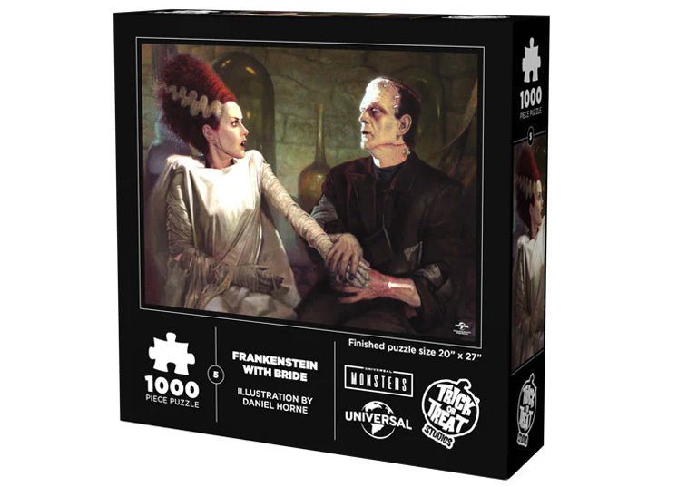 Trick or Treat Studios Bride of Frankenstein Puzzle – Universal Monsters 1000 Piece Jigsaw Puzzle - JP's Horror