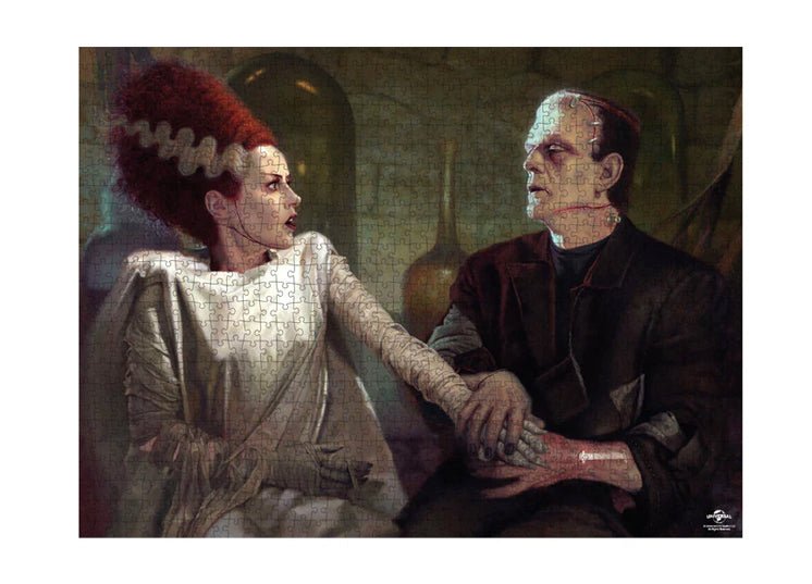Trick or Treat Studios Bride of Frankenstein Puzzle – Universal Monsters 1000 Piece Jigsaw Puzzle - JP's Horror