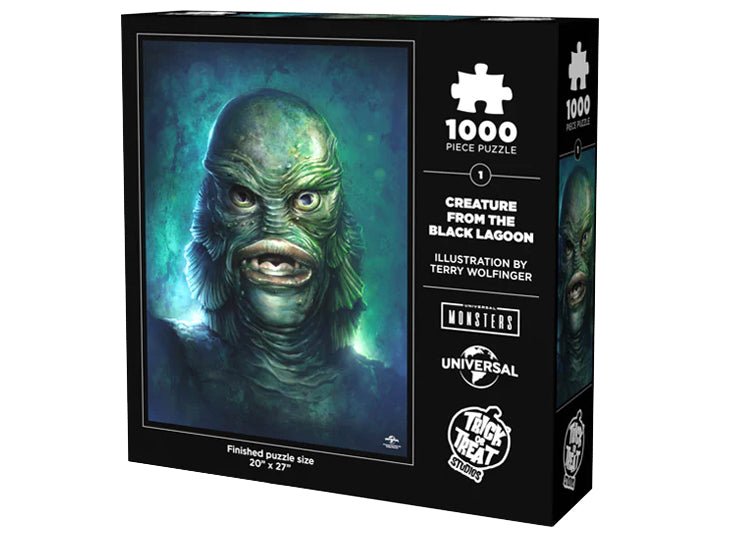 Trick or Treat Studios Creature from the Black Lagoon Puzzle – Universal Monsters 1000 Piece Jigsaw Puzzle - JP's Horror