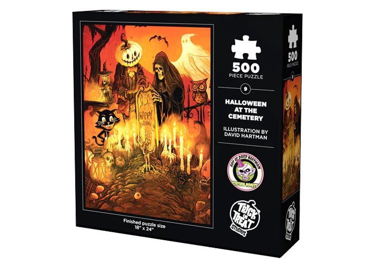 Trick or Treat Studios Halloween at the Cemetery 500 Piece Jigsaw Puzzle - JP's Horror