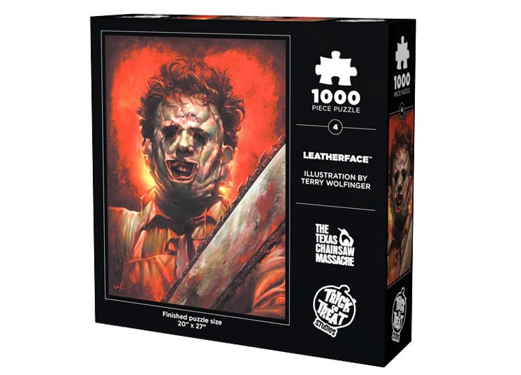 Trick or Treat Studios The Texas Chainsaw Massacre (1974) Leatherface 1000 Piece Jigsaw Puzzle - JP's Horror
