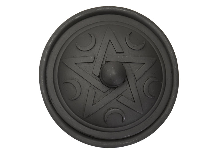 Triple Moon Cauldron Pot - JP's Horror