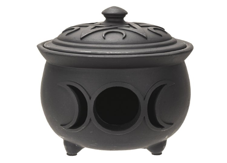 Triple Moon Cauldron Pot - JP's Horror