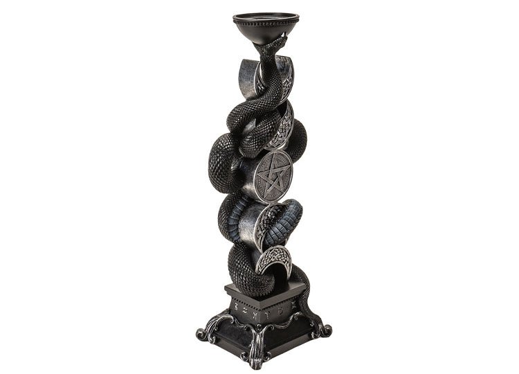 Triple Moon with Snake Candleholder - JP's Horror