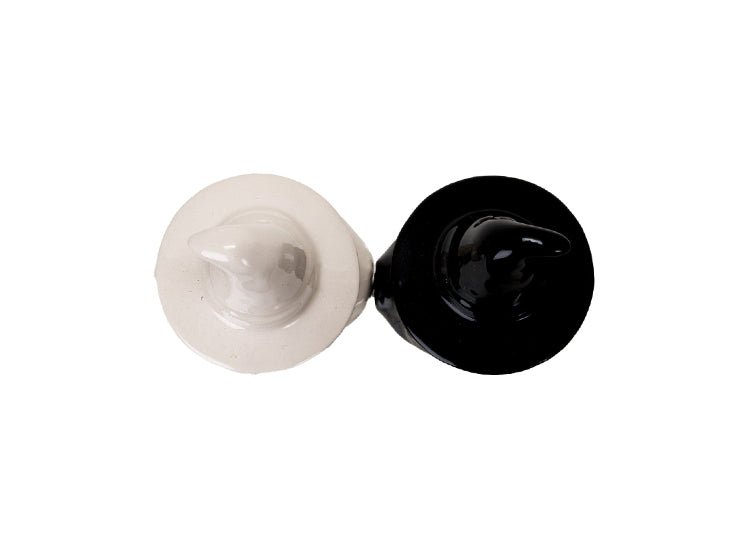 White Witch Black Witch Salt and Pepper Shakers - JP's Horror