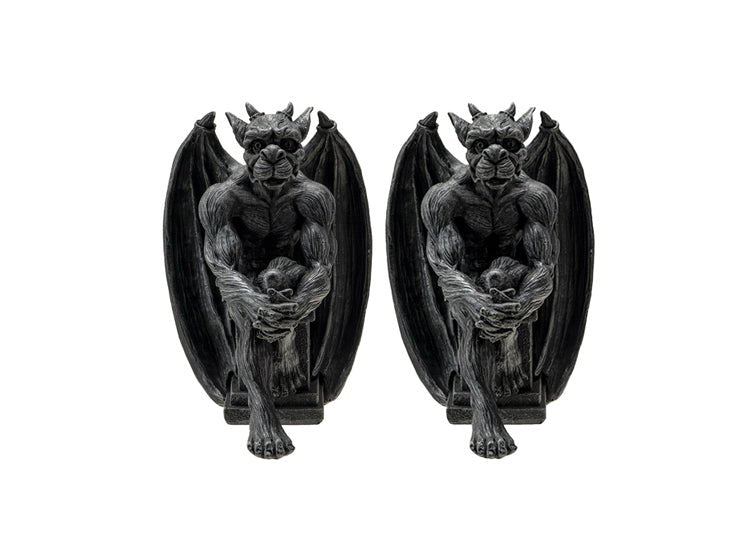 Winged Gargoyle Bookends - JP's Horror