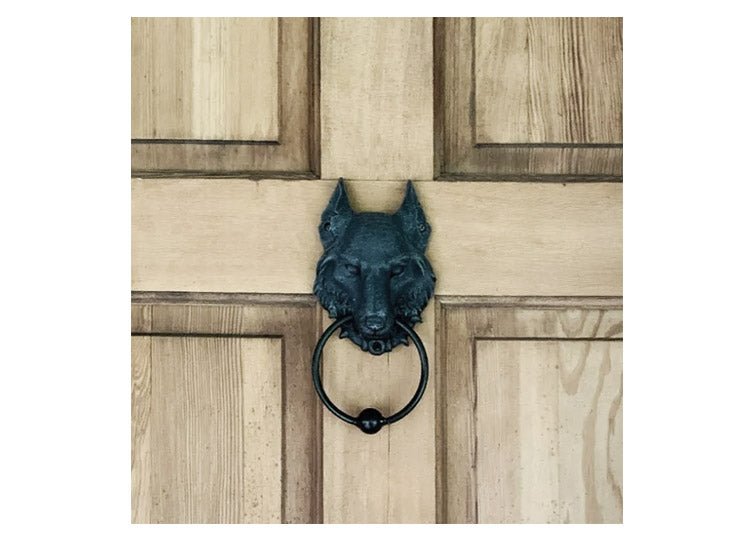 Wolf Gargoyle Head Door Knocker - JP's Horror