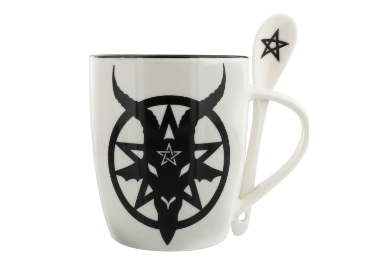 Baphomet Mug and Spoon Set 1 - JPs Horror Collection