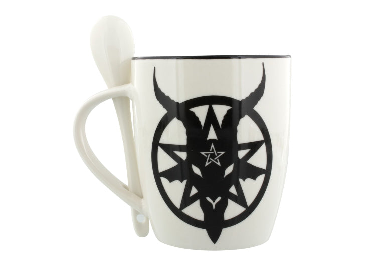 Baphomet Mug and Spoon Set 2 - JPs Horror Collection