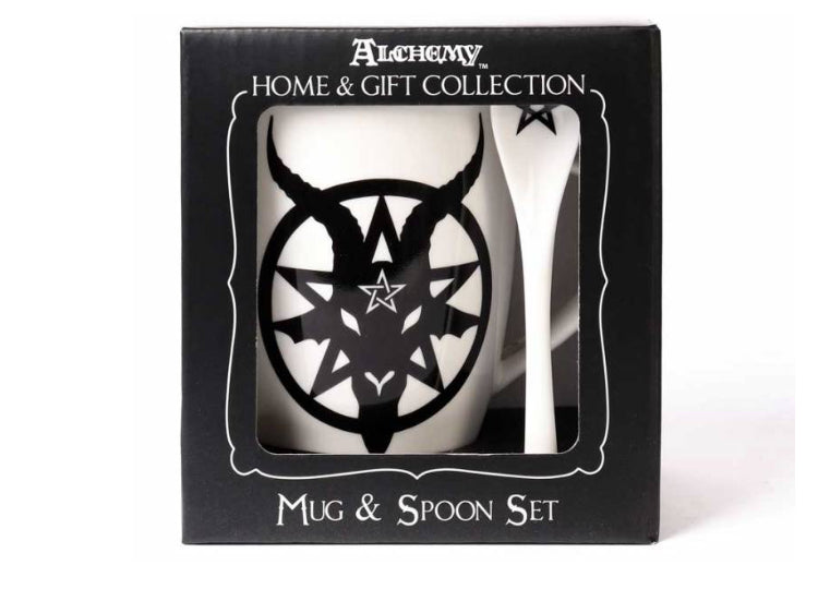 Baphomet Mug and Spoon Set 3 - JPs Horror Collection