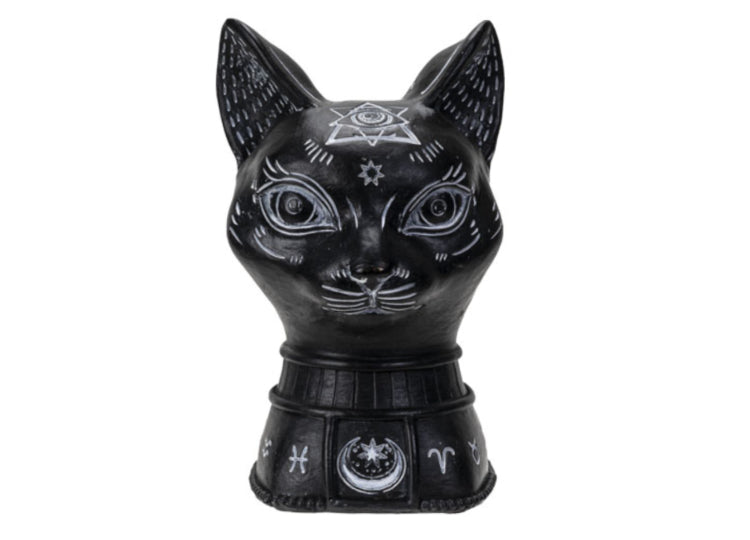 Black Cat Alchemy Symbols Head