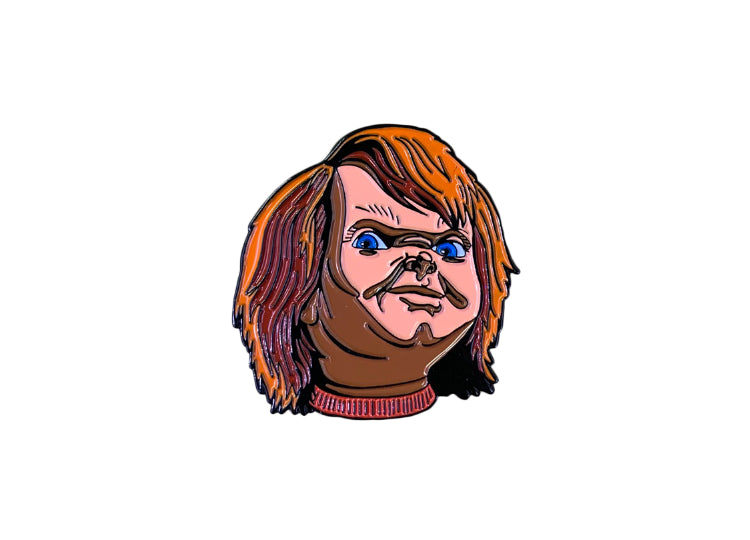 Child&#39;s Play 2 - Chucky Enamel Pin - JPs Horror Collection
