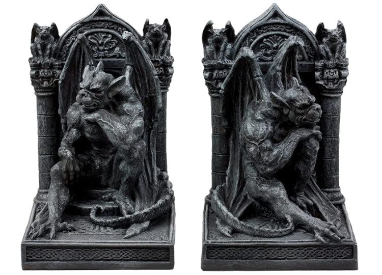 Thinker Gargoyle Bookends 1 - JPs Horror Collection