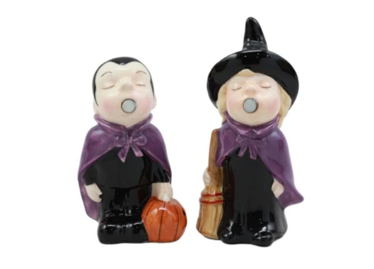 Good Witch Bad Witch Salt and Pepper Shakers Set