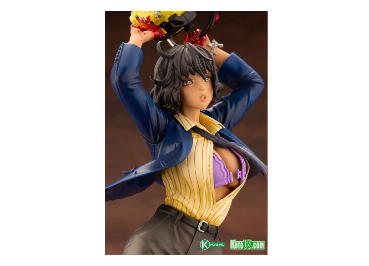 The Texas Chainsaw Massacre Leatherface Chainsaw Dance Bishoujo Statue 7 - JPs Horror Collection