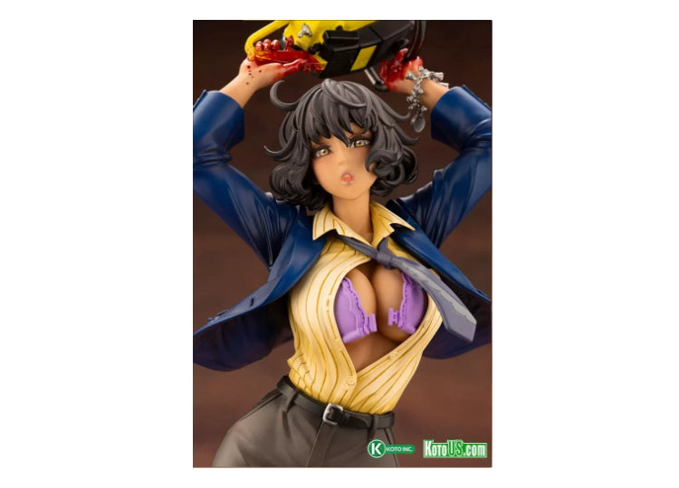 The Texas Chainsaw Massacre Leatherface Chainsaw Dance Bishoujo Statue 8 - JPs Horror Collection