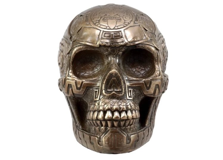 Aztec Skull Bronze - JP's Horror