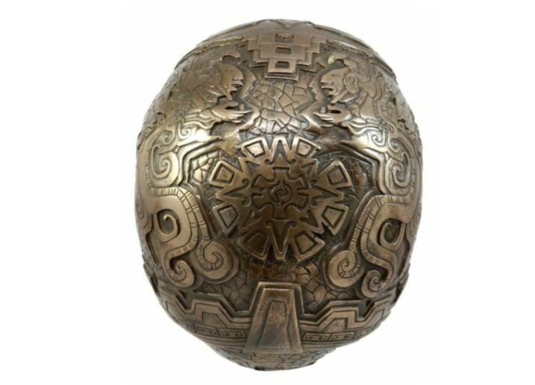 Aztec Skull Bronze - JP's Horror