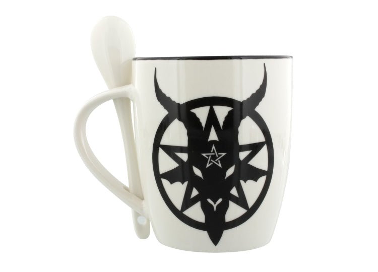 Baphomet Mug and Spoon Set - JP's Horror