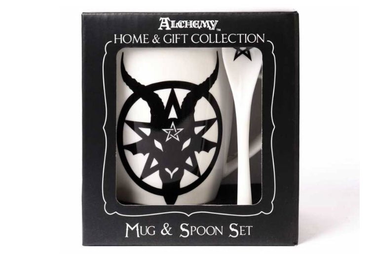 Baphomet Mug and Spoon Set - JP's Horror