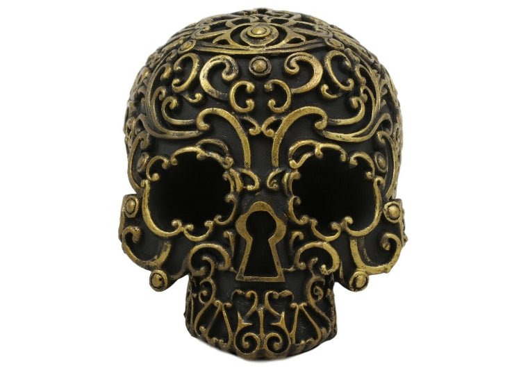 Black and Gold Skull - JP's Horror