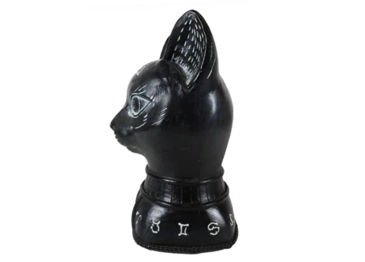 Black Cat Alchemy Symbols Head - JP's Horror