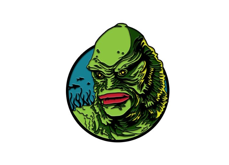 Creature From The Black Lagoon – Universal Classic Monster Enamel Pin - JP's Horror