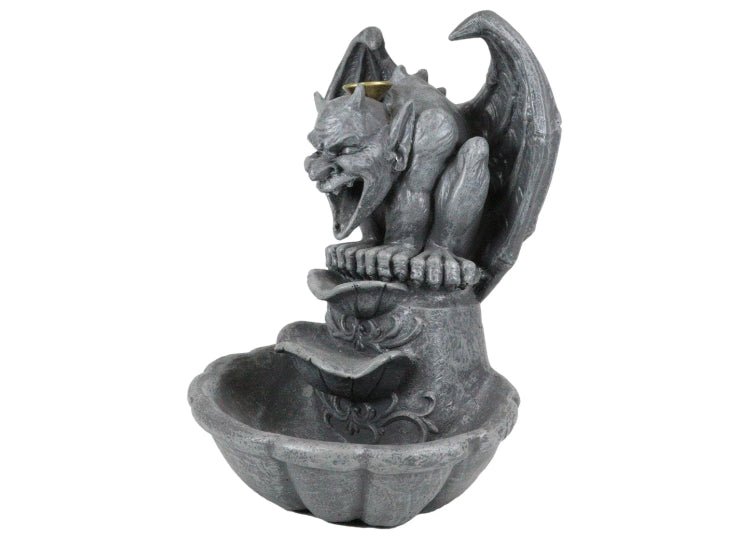 Crouching Gargoyle Backflow Incense Burner - JP's Horror