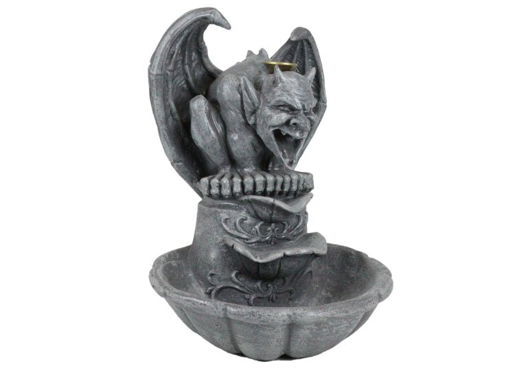 Crouching Gargoyle Backflow Incense Burner - JP's Horror