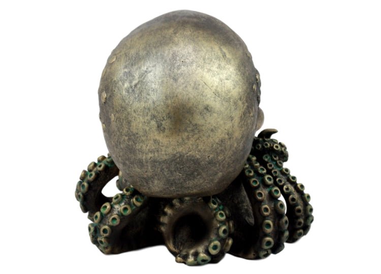 Cthulhu Brushed Gold Skull - JP's Horror