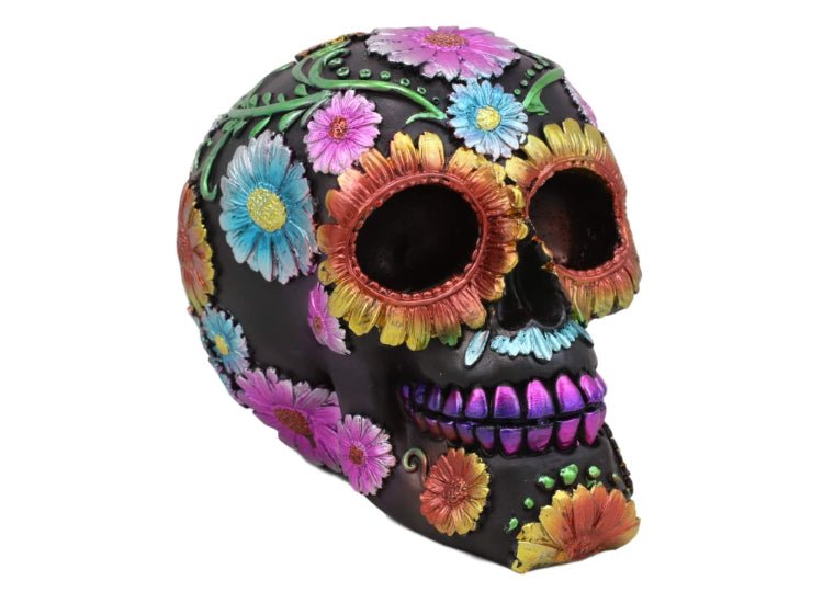 Day of the Dead Skull - Small Metallic Colored - JP's Horror
