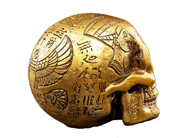 Egyptian Skull - Gold - JP's Horror