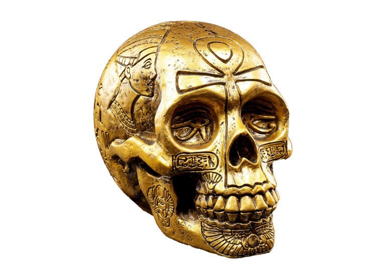 Egyptian Skull - Gold - JP's Horror