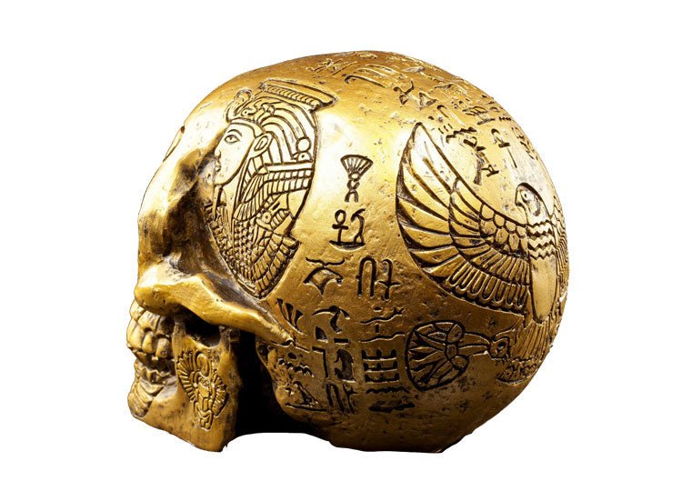 Egyptian Skull - Gold - JP's Horror