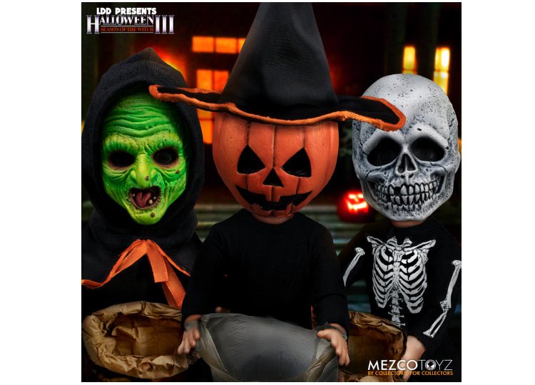 Halloween III Living Dead Dolls – Season of the Witch Trick-or-Treaters Set - JP's Horror