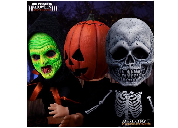 Halloween III Living Dead Dolls – Season of the Witch Trick-or-Treaters Set - JP's Horror