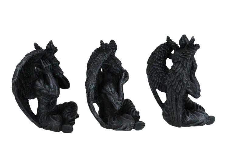 Hear, Speak, See No Evil Baphomet - JP's Horror