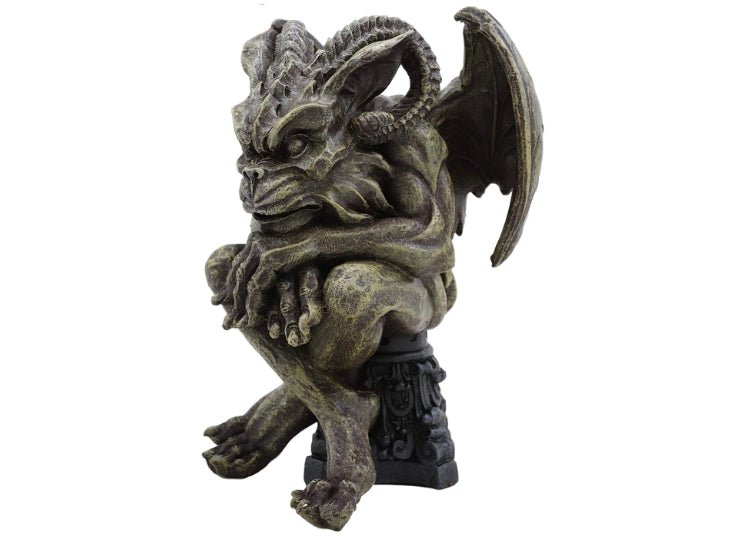 Horned Crossed Gargoyle - JP's Horror