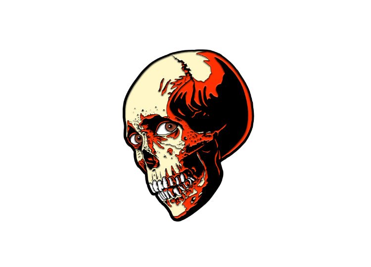 Poster Skull – Evil Dead 2 Enamel Pin - JP's Horror